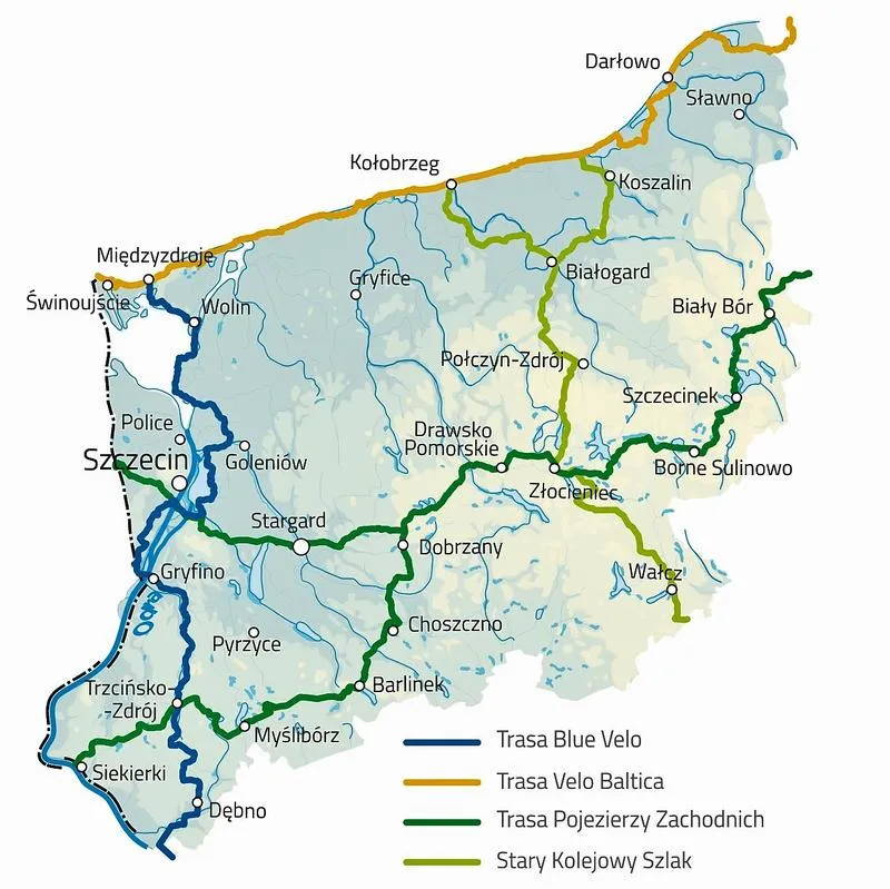 Odkryj piękno zachodniopomorskich tras rowerowych z naszym przewodnikiem po mapie