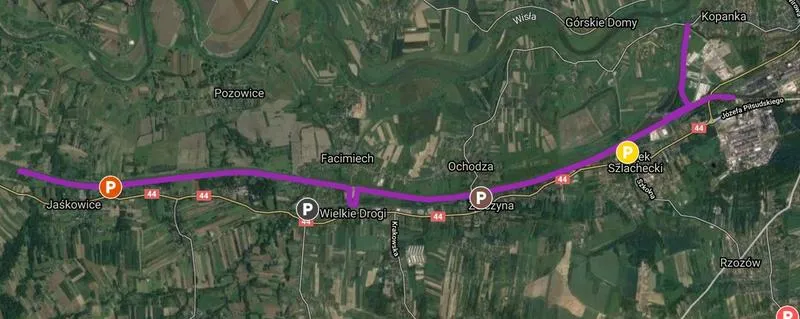 Mapa szlaków rowerowych