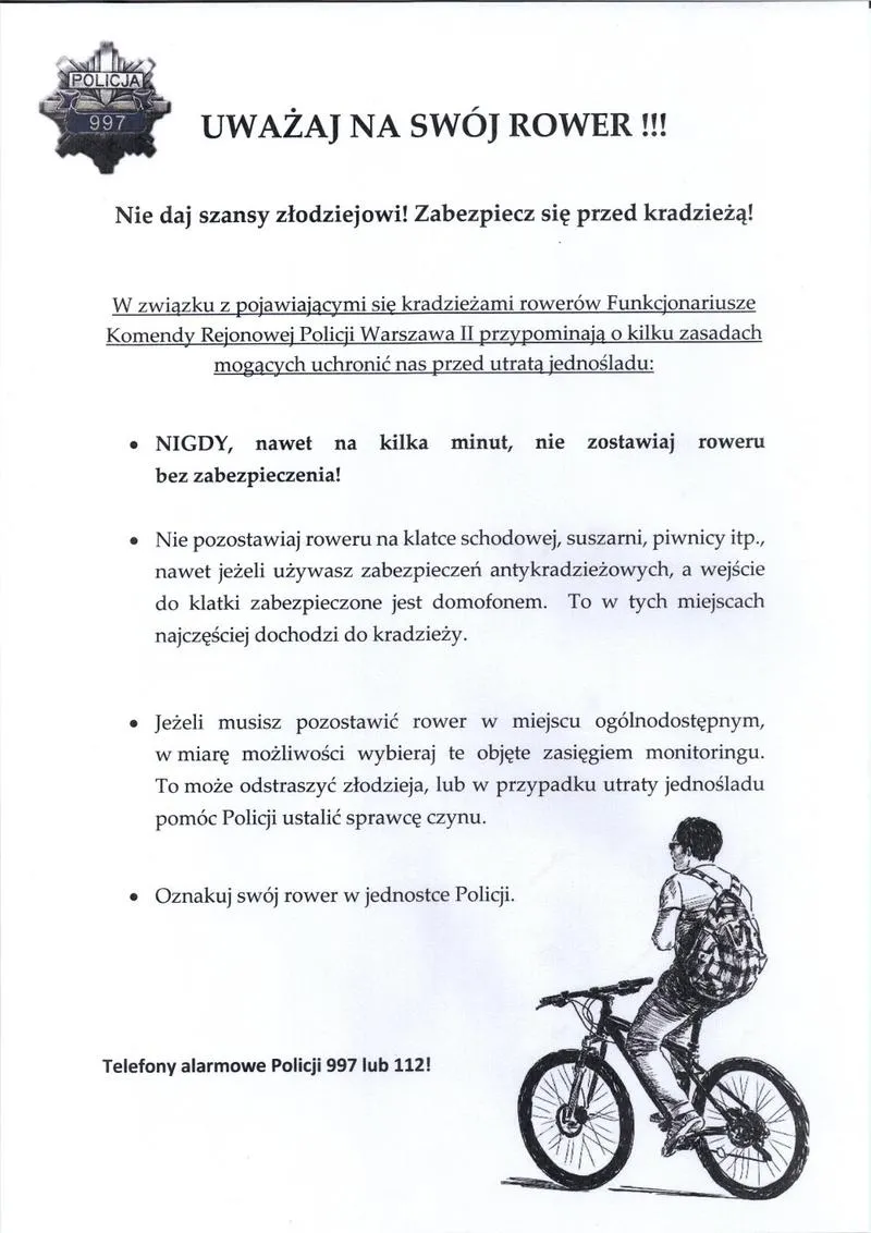 Przechowywanie rowerów na klatce schodowej