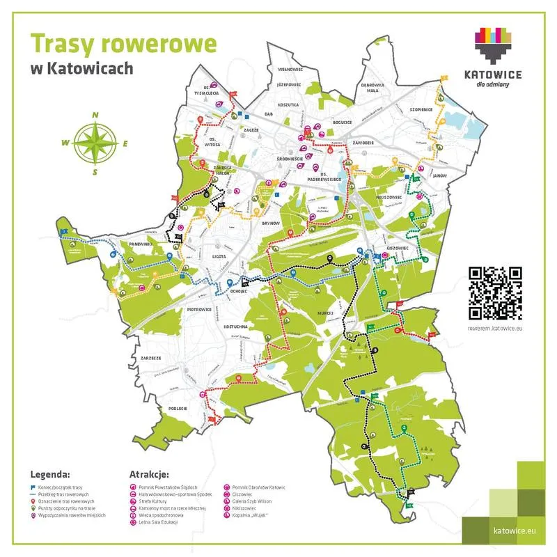 Trasy rowerowe Katowice